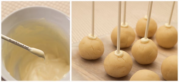 How to Make Snowman Christmas Cake Pops: Step 1