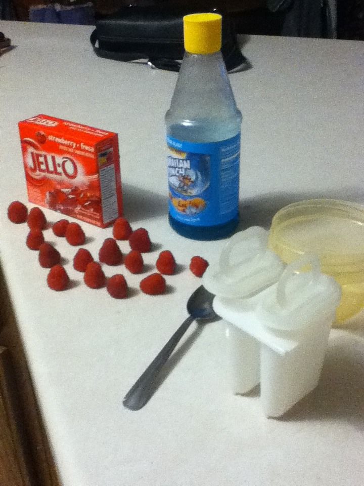 Tropical Blue Raspberry Popsicles