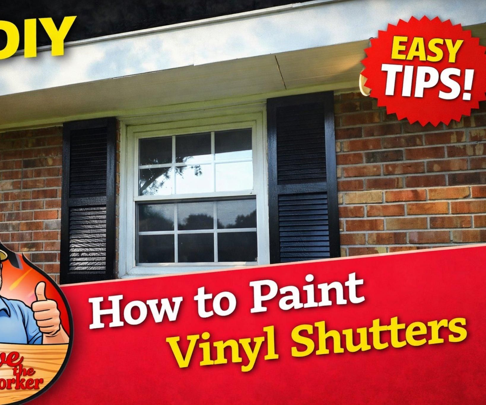 How to Paint Vinyl Shutters