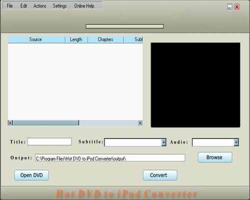 How to Convert DVD, VCD to IPod With Hot DVD to IPod Converter?