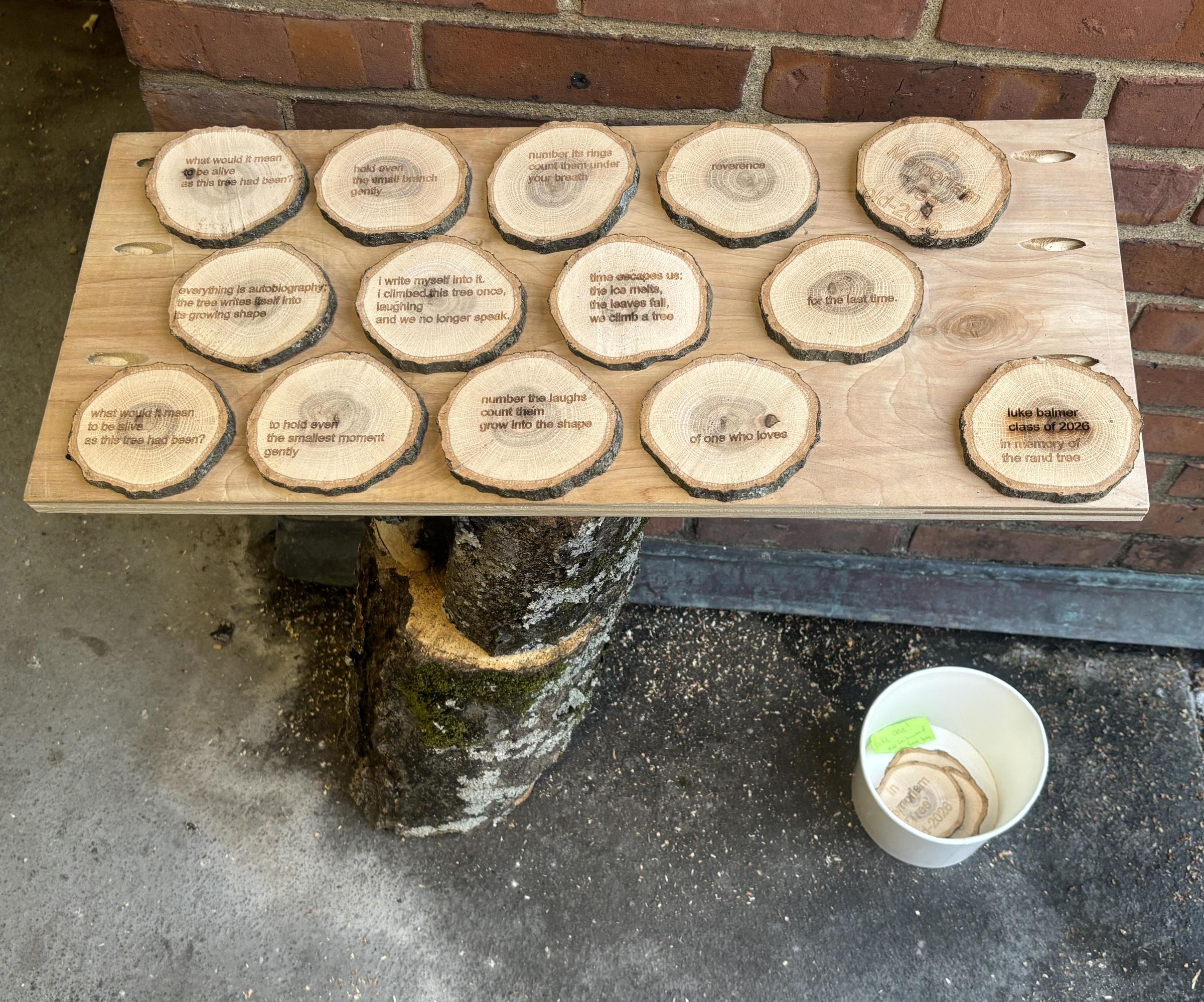 Poetree: Memorializing a Dead Giant and Overcoming My Fear of Public Art
