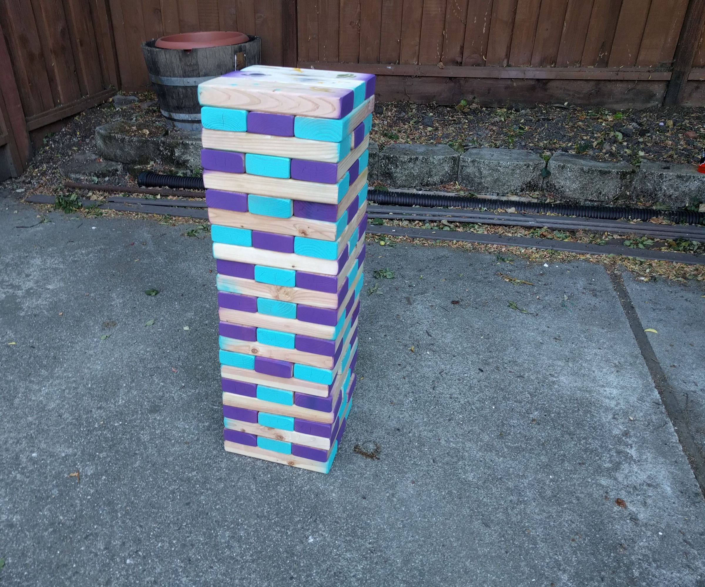 Big Jenga With Space Theme