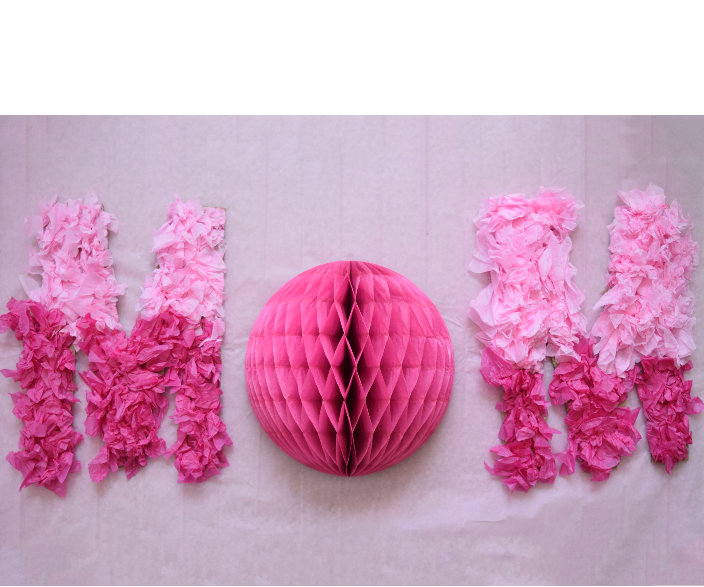 DIY Mother's Day Paper Craft Backdrop