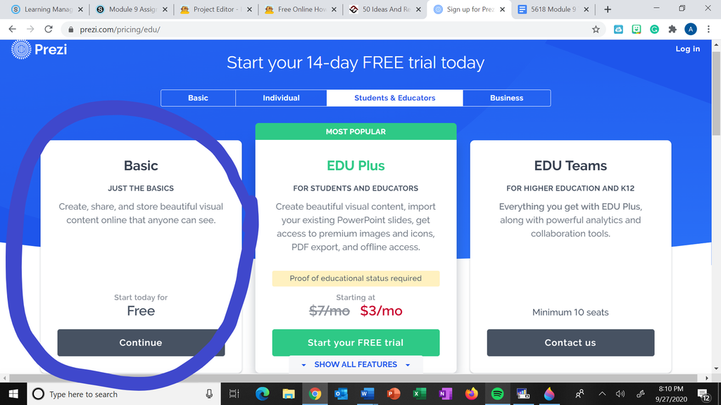 Step 2: Basic Account