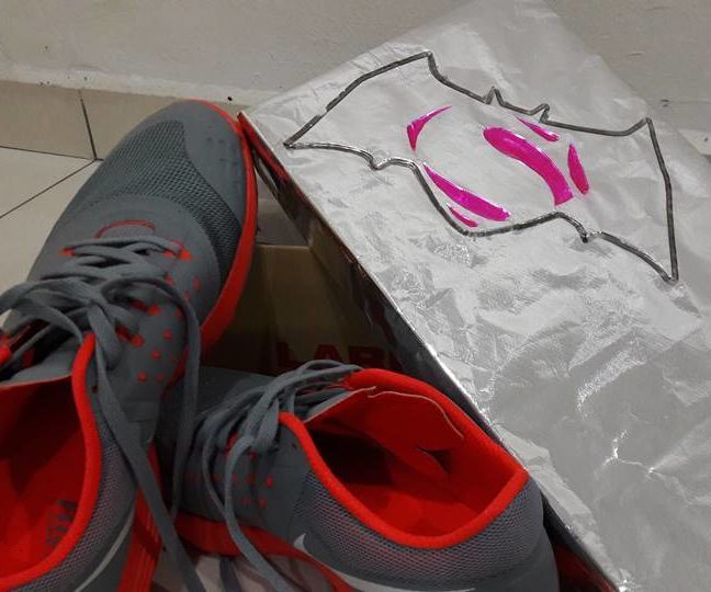 Personalized Metallic Shoe Box