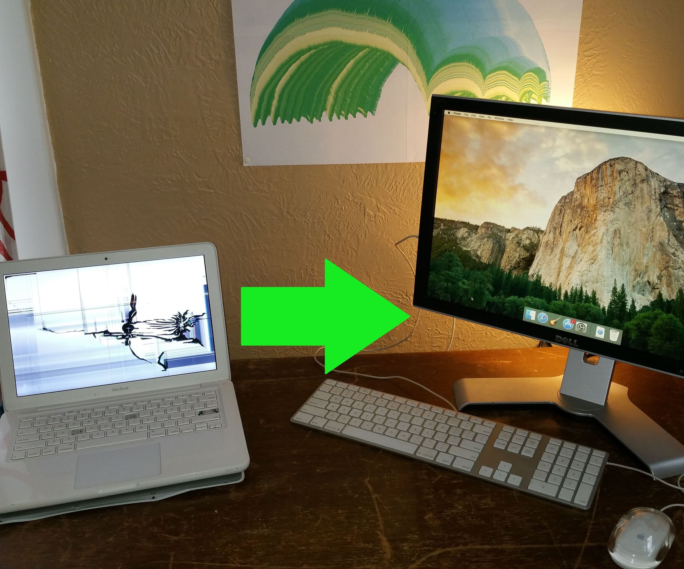 Broken MacBook to Desktop!