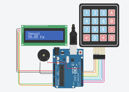 Cosmic Scales - Arduino Based Interplanetary Weight Machine