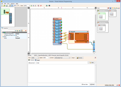 Arduino Nano: I2C Matrix Keypad With PCF8574/PCF8574A GPIO and Visuino ...