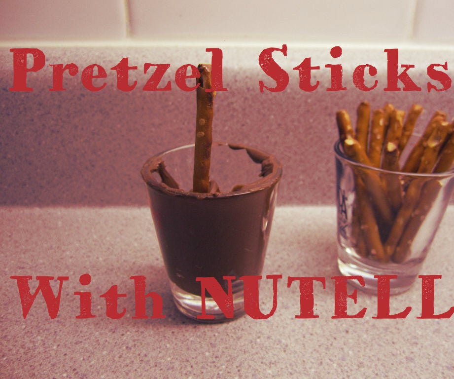 Easy Snack Pretzels With Nutella 3 Steps Instructables