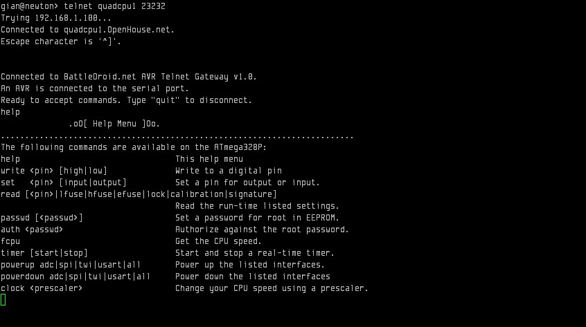 Telnet to Your Arduino/AVR!