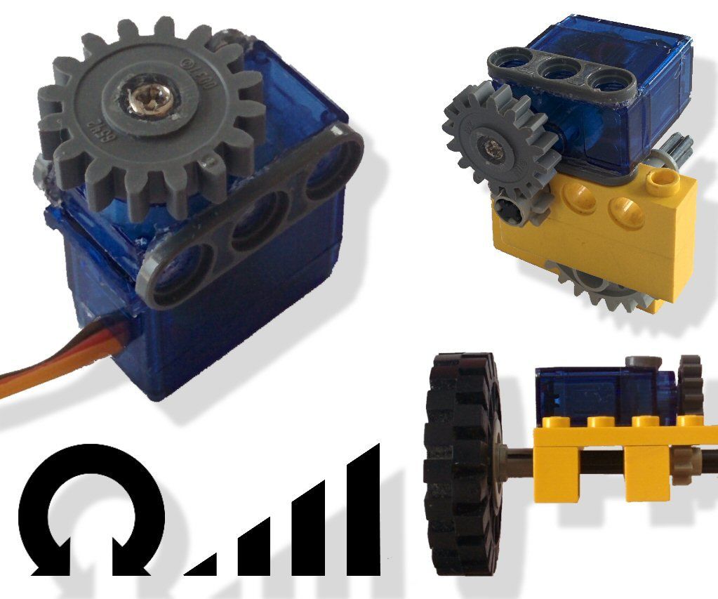 Servo-motor converted to motor (with speed & direction control)