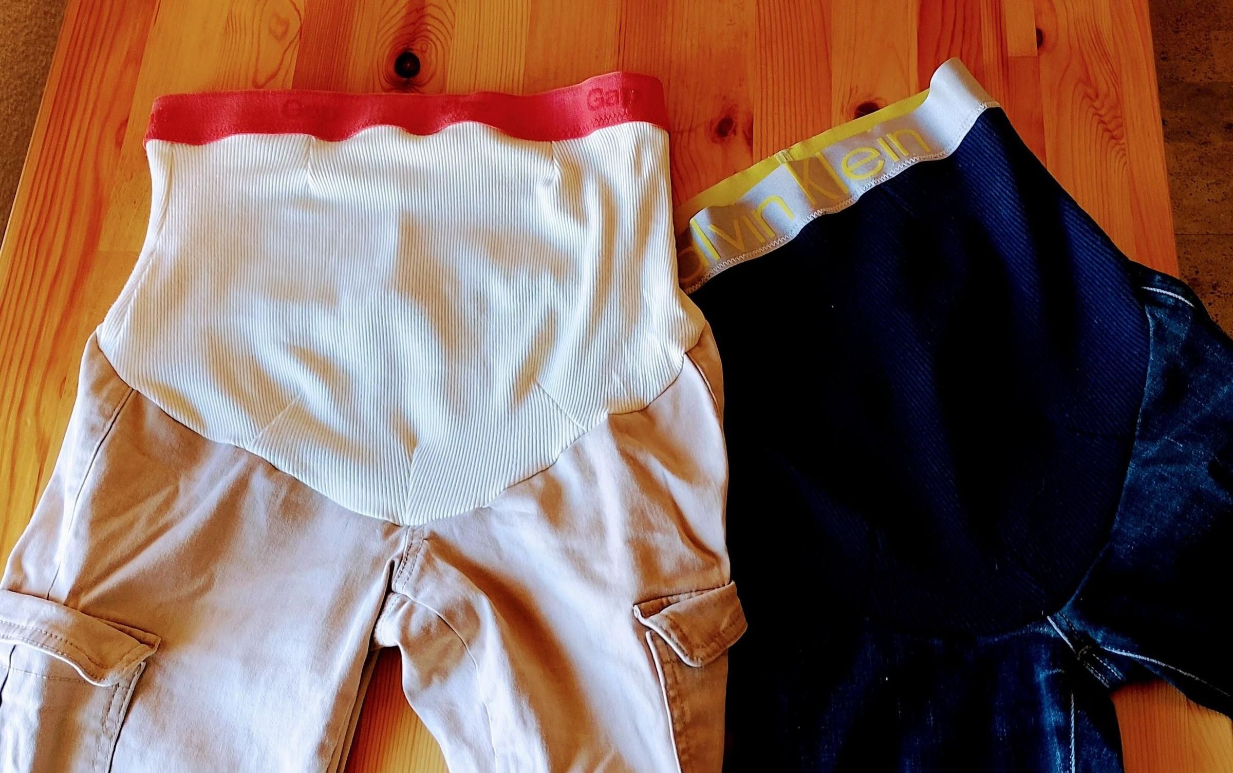 Maternity Pants Out of Old Trousers