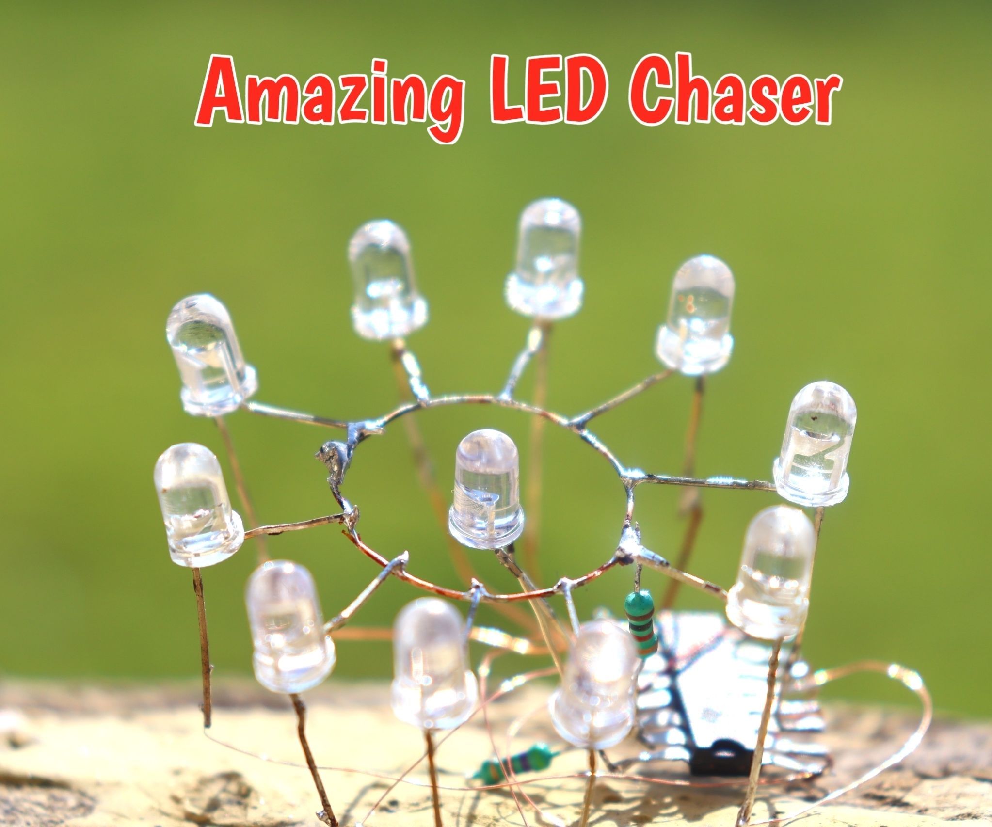 How to Make LED Chaser Using 4017 IC and RGB LED
