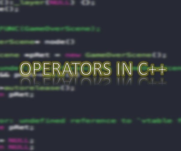operators in c++