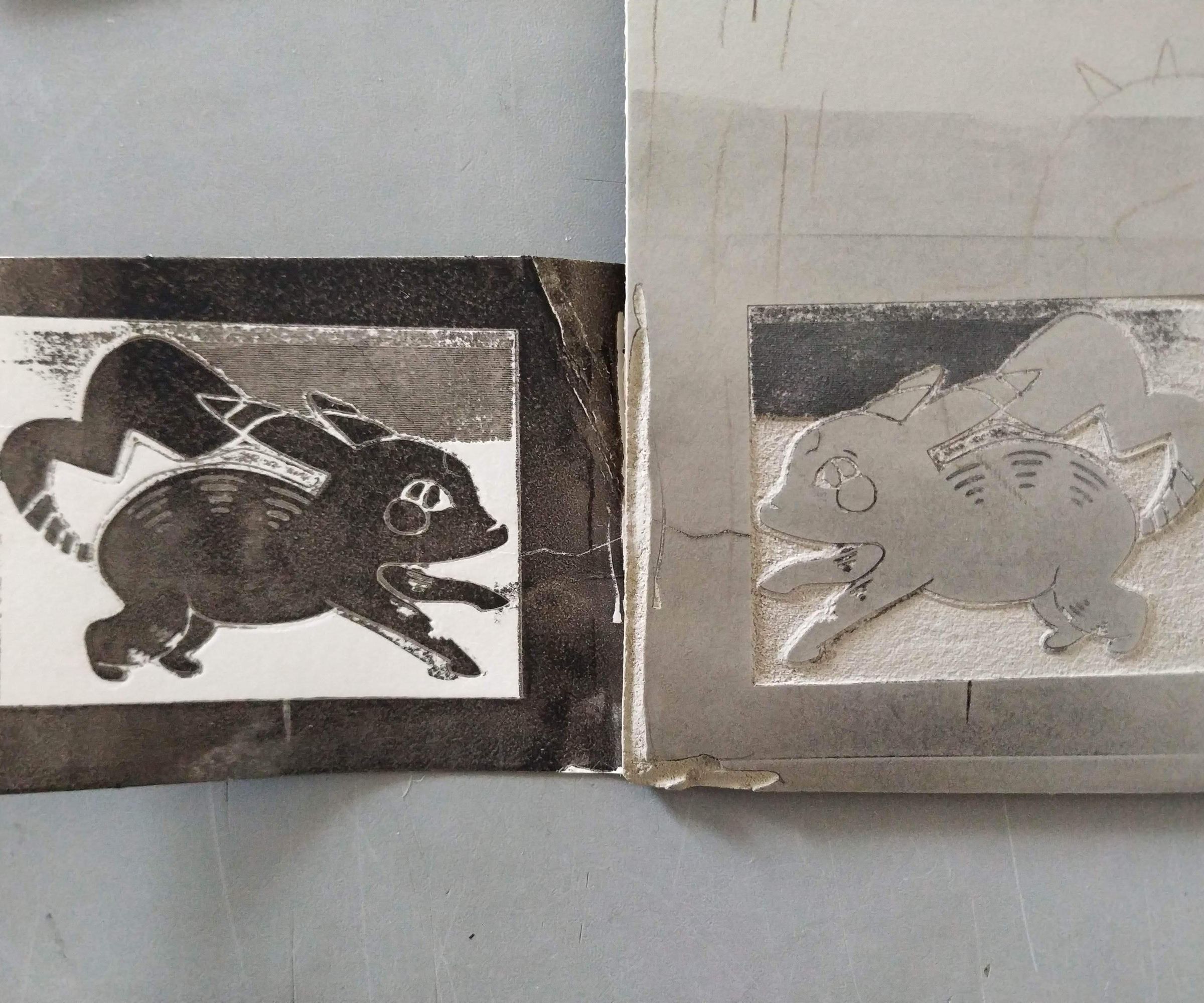 My digital print making workflow for kids 12+