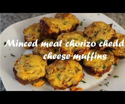 Minced Meat Chorizo Cheddar Cheese Muffins Recipe