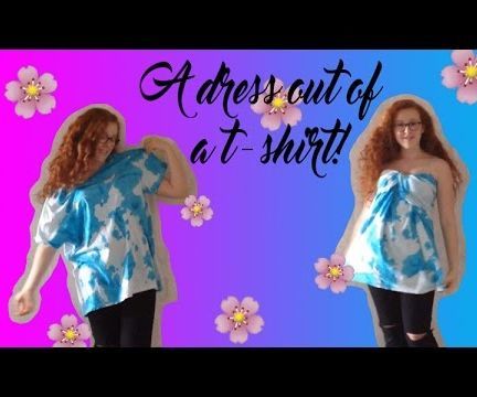 How to make a dress out of a t-shirt!
