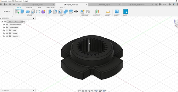 Custom Servo Horn and Servo Head