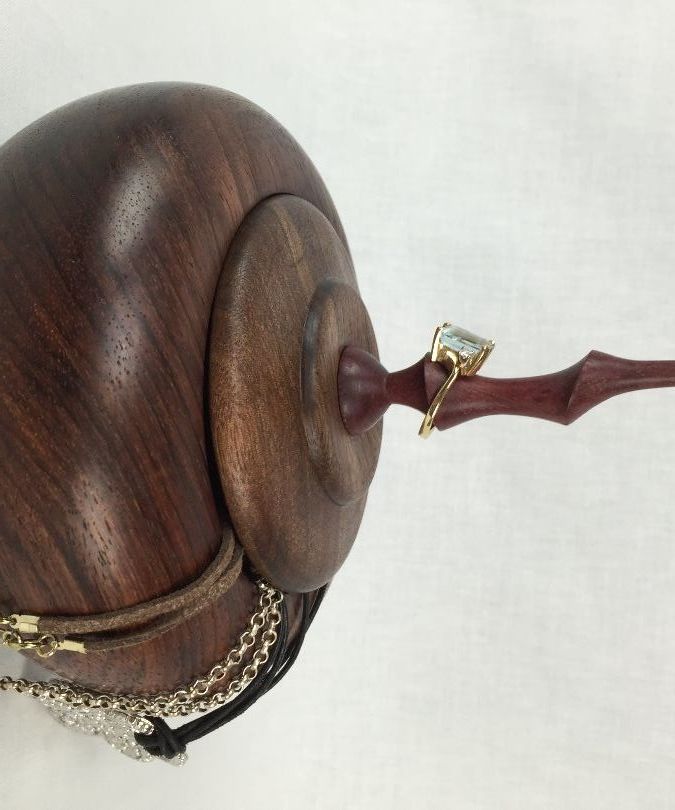 Turned Wooden Jewelry Box