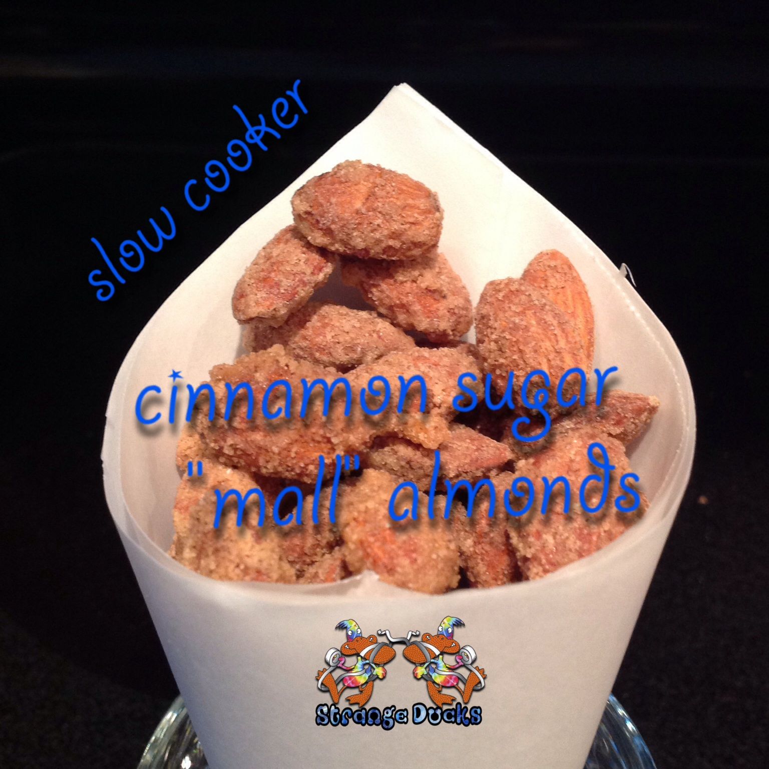 Slow Cooker Cinnamon Sugar "Mall" Almonds