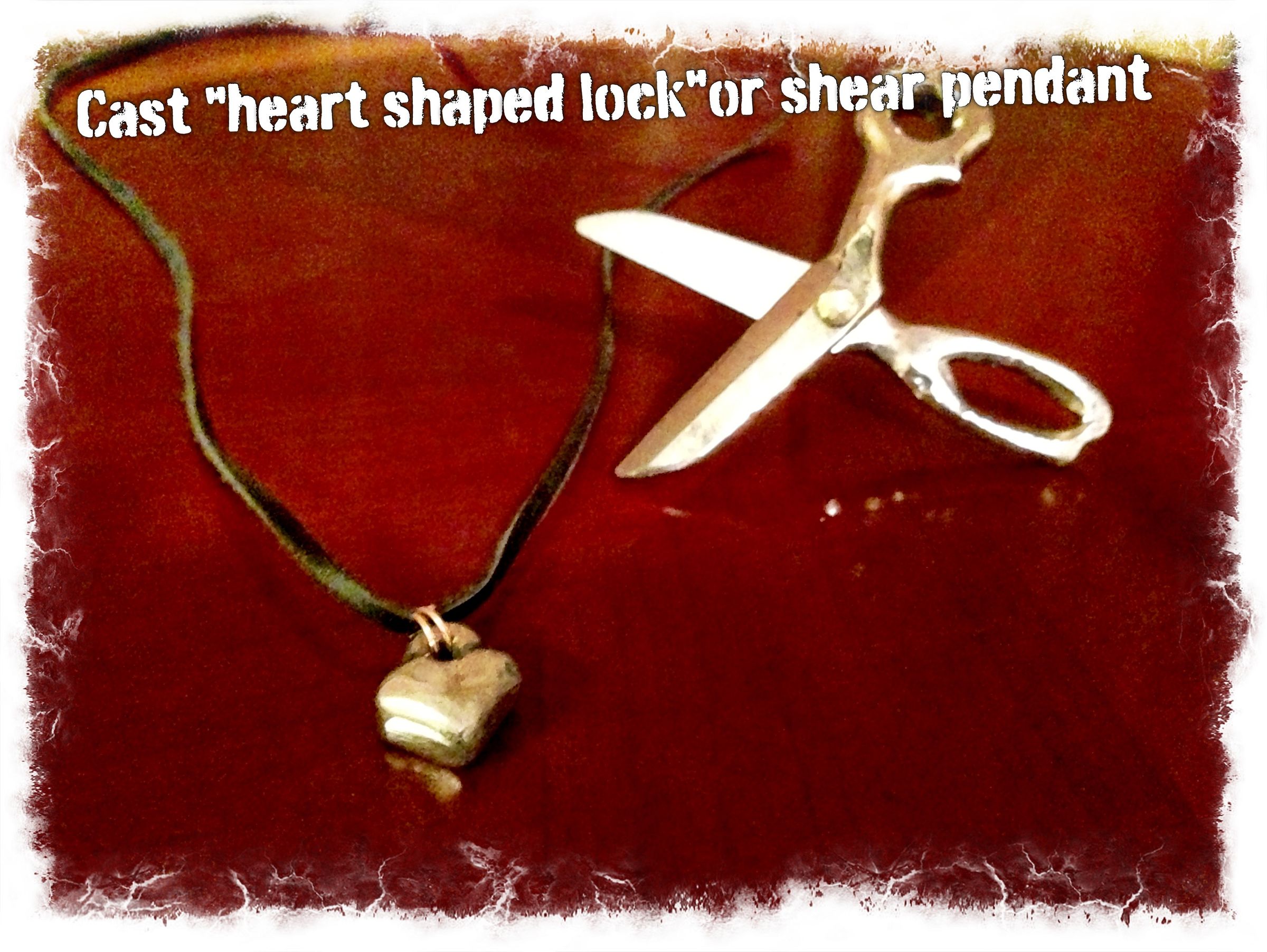 Make a "heart Shaped Lock" or Scissors Pendant