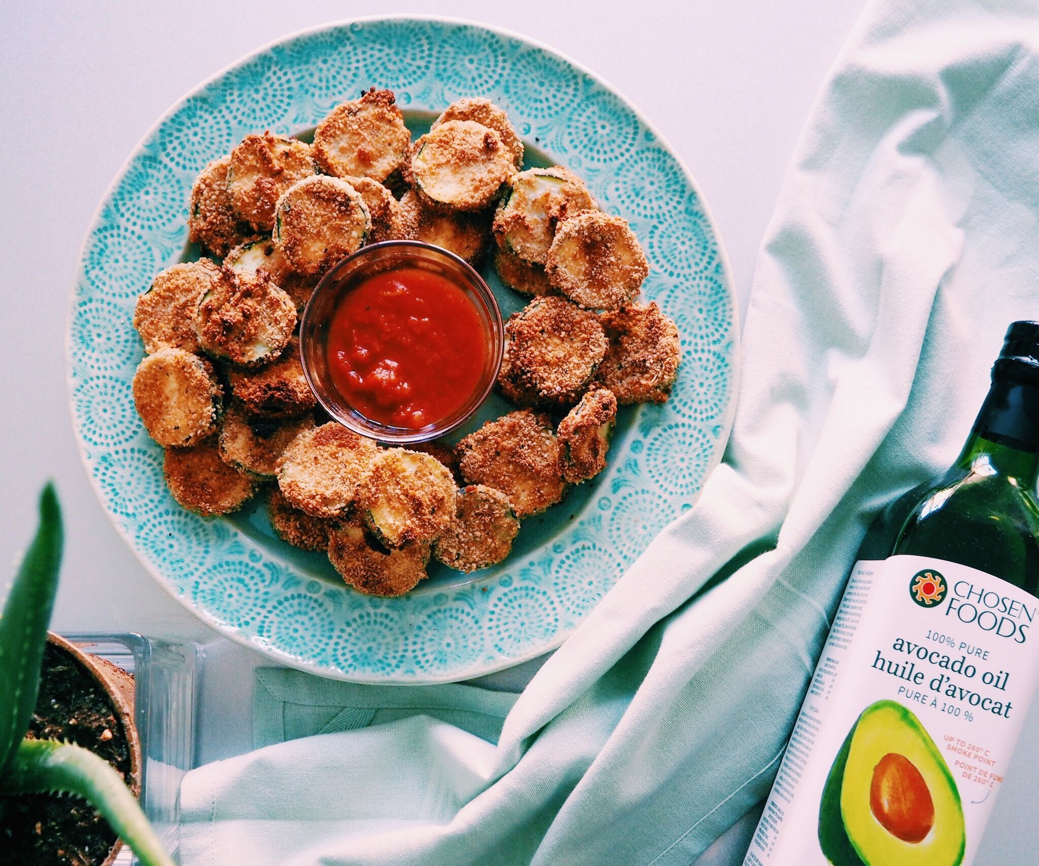 RECIPE  |  BAKED ZUCCHINI CRISPS