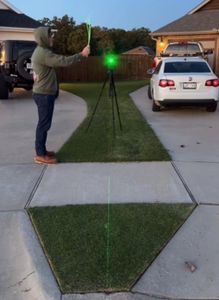 To Level Your Lawn Using a Rotary Laser Level
