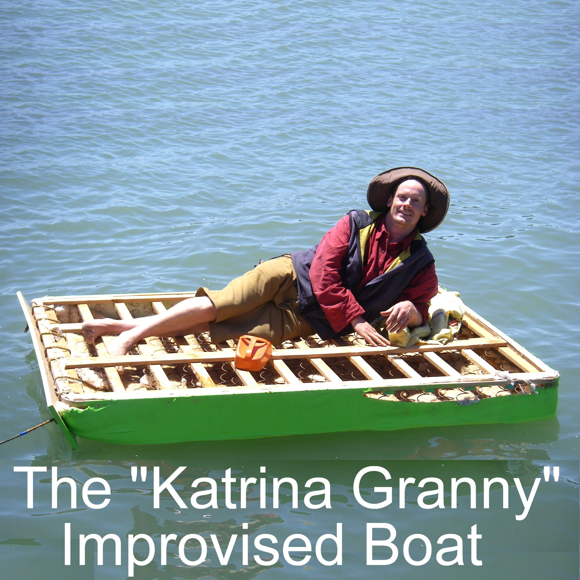 Painted Mattress Survival Boat