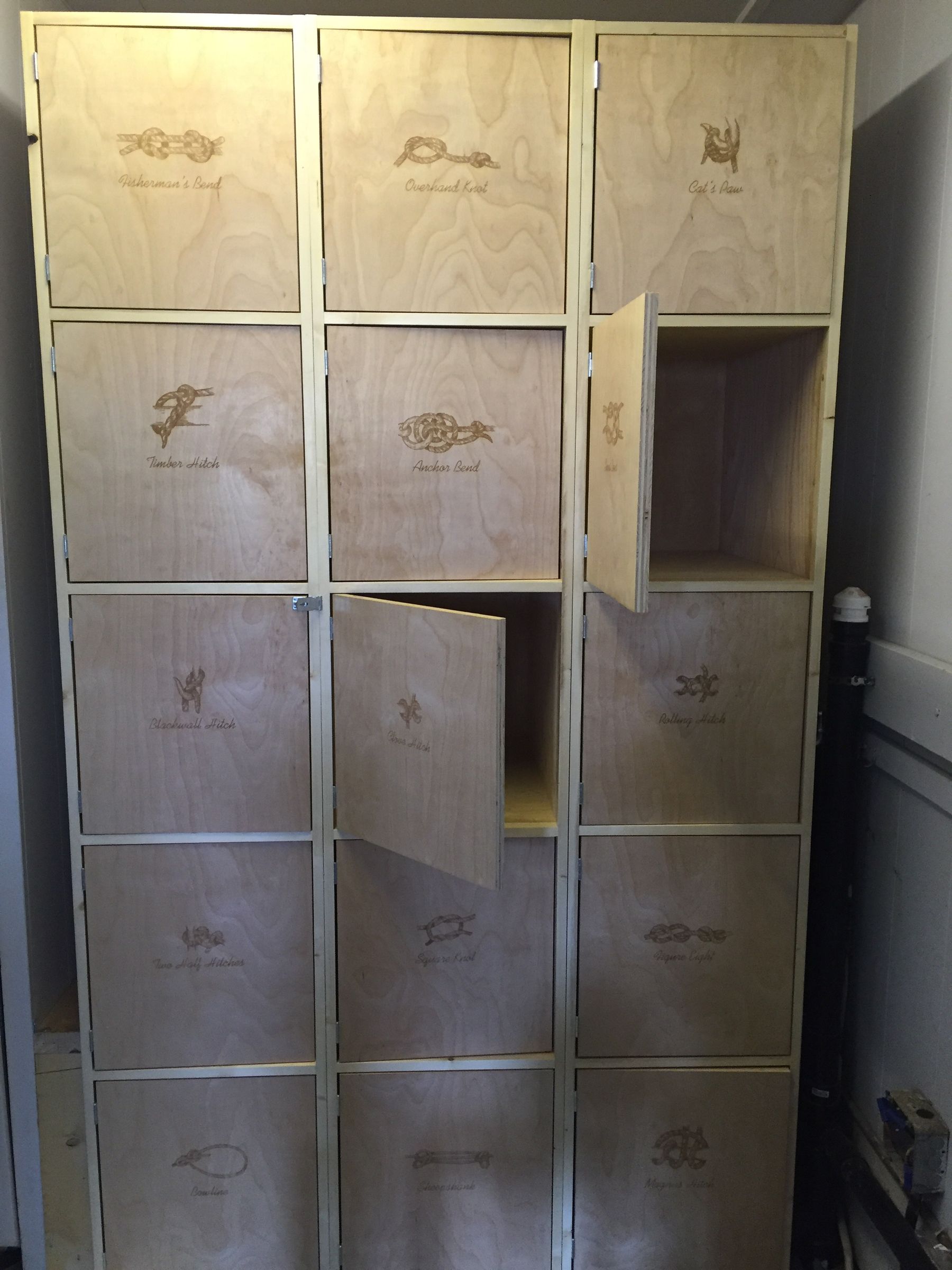 Lockers With Knot Labels : 7 Steps (with Pictures) - Instructables