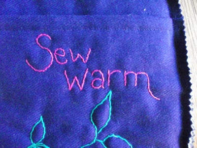 Embroider "sew Warm"