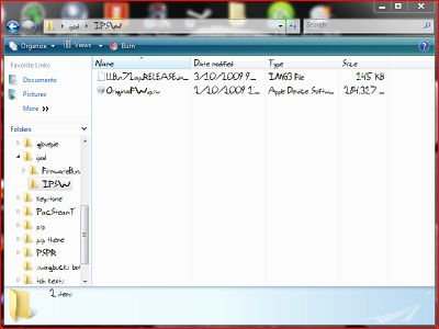 Setting Up the Ipsw