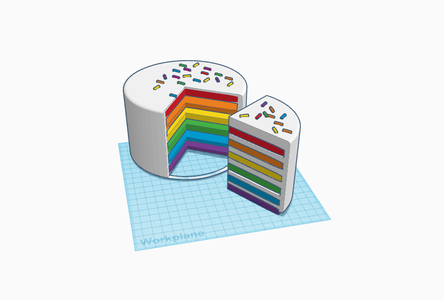 Kitchen Organizer ( Theme - Rainbow Cake) #Tinkercad
