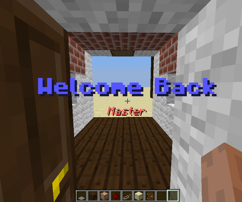 How to make your house welcome you in minecraft!