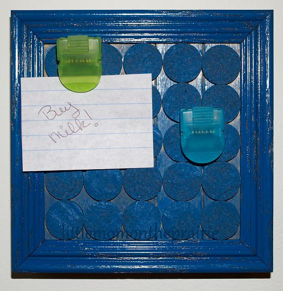 Painted Cork Memo Board