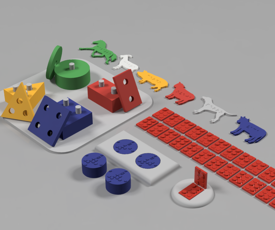Diseño De Juguetes Educativos En Braille (Impresión 3D)