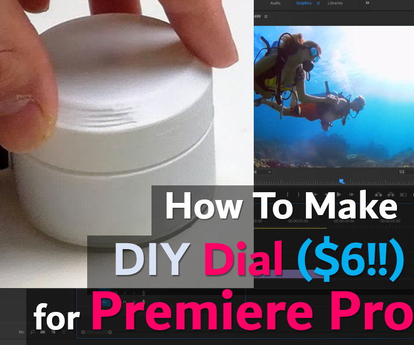Premiere Pro Edit Dial Controller (Seek / Play / Pause) ($6 DIY)