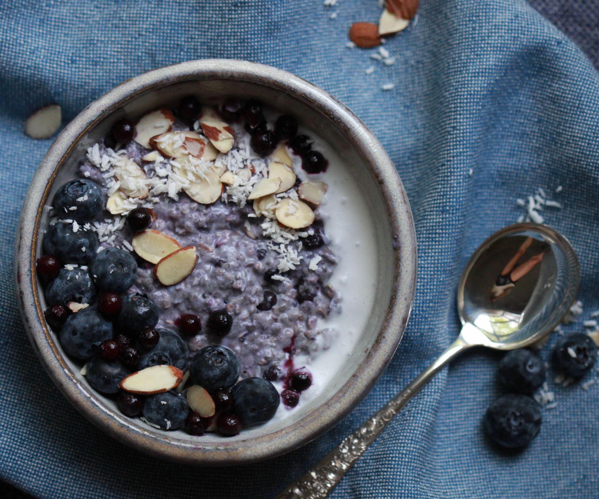 Blueberry Coconut Porridge