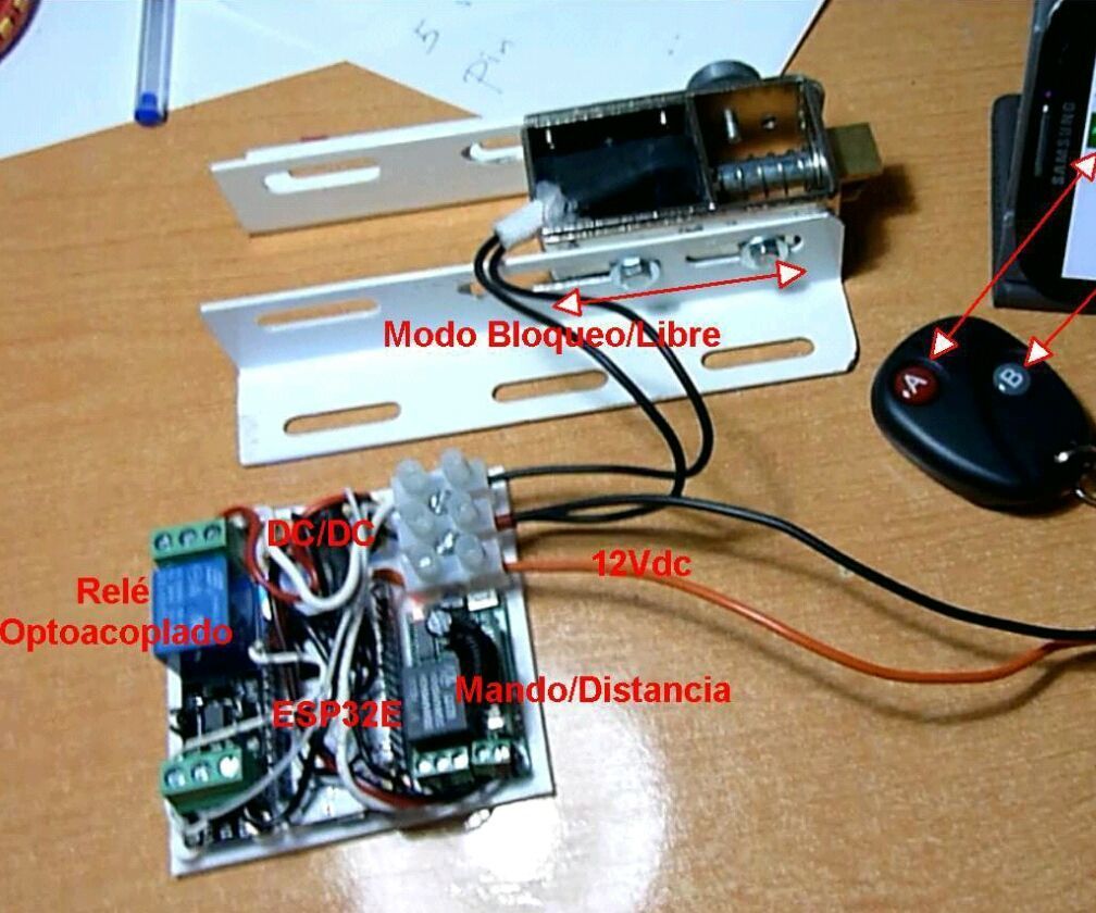 Cerradura Remota Arduino Wifi, Con Clave
