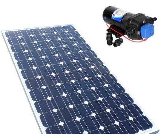 Solar Powered Water Pump With Speed Control Via Computer. 