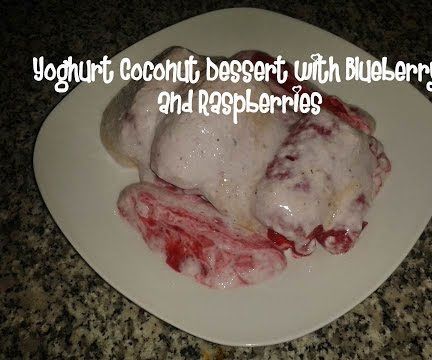 Yoghurt Coconut Dessert With Blueberry and Raspberries Recipe