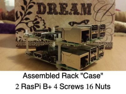 Twin Raspberry Pi B+ Rack