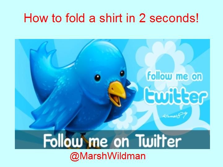 How to Fold a Shirt in 2 Seconds!