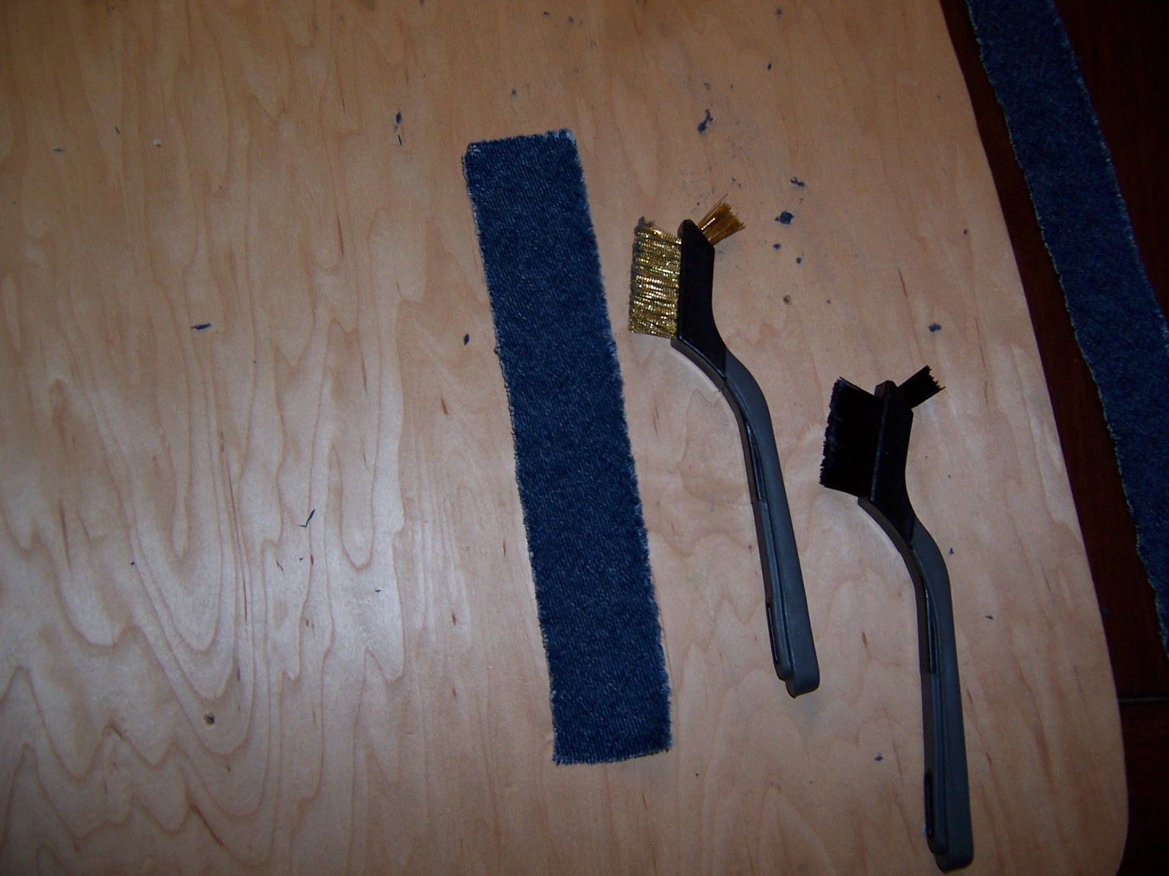 Distress Bias Denim Binding