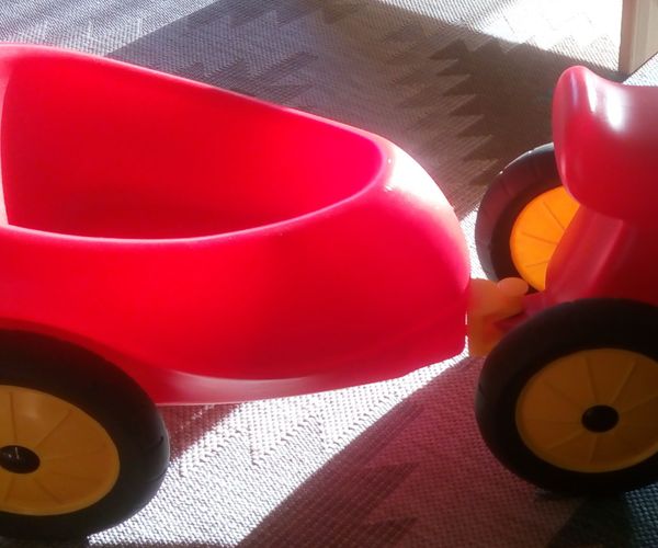 Improvement of Children's Toy, Kick Bike + Open Trailer