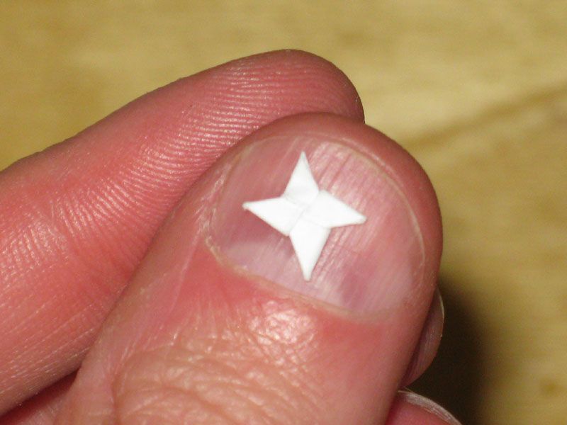 Micro Origami Throwing Star