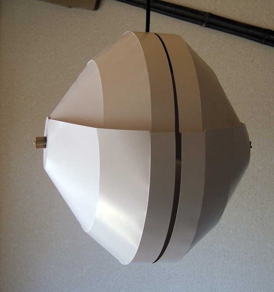 Adjustable Cardboard Lampshade (Helmet)