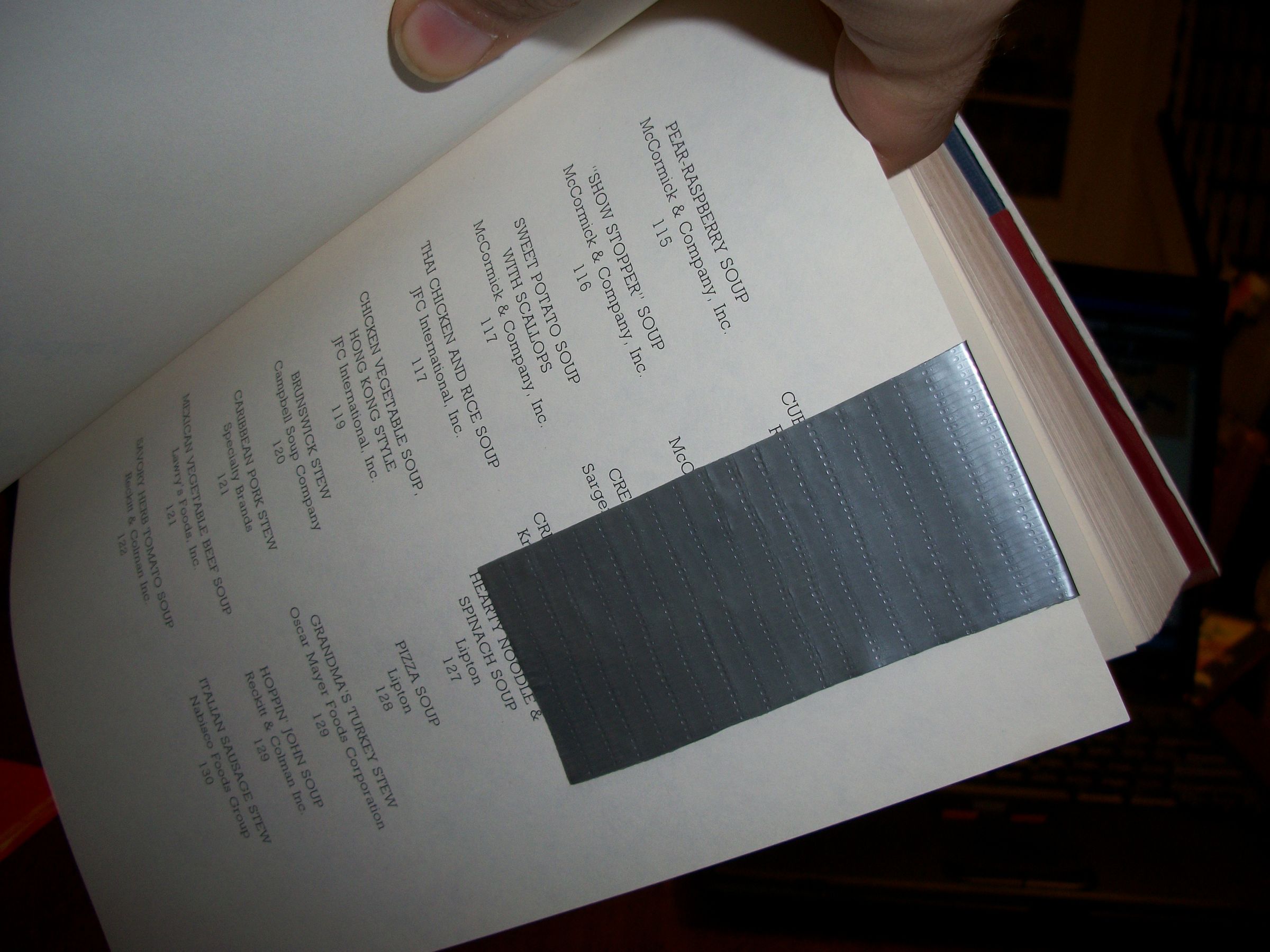 Magnetic Duct Tape Bookmark