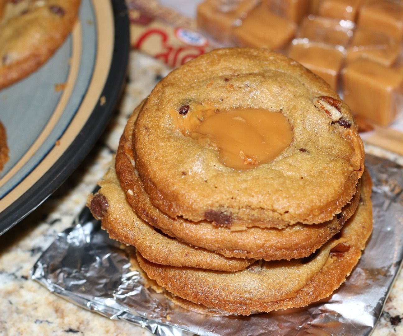 Caramel Turtle Cookies 