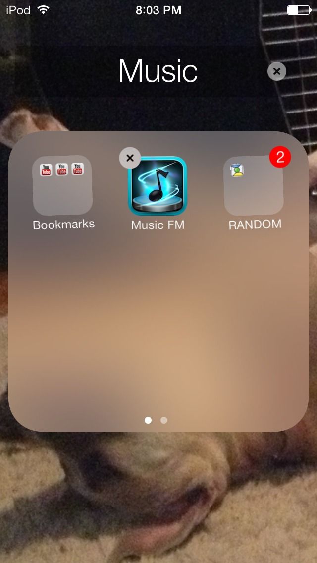 Folder Inside Folders on IOS 7