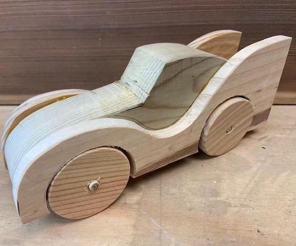 Toy Wooden Batmobile